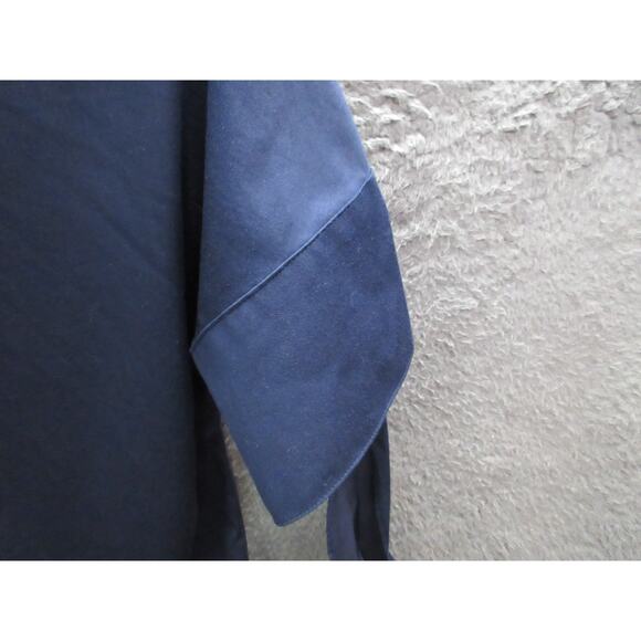 Chico's Womens No-Iron Blue Chic Stretch Bow-and-Grommet Tunic Top Sz 2, 12 US - Picture 15 of 16